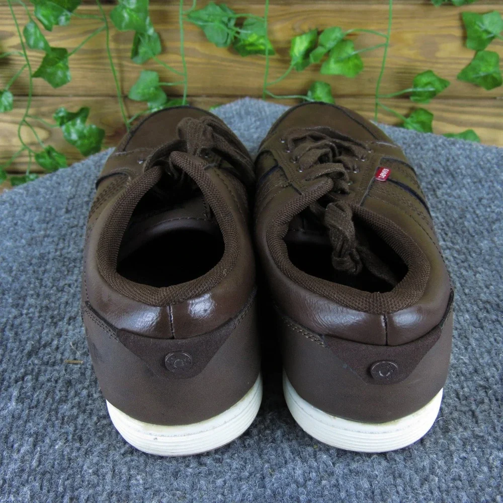 Levi's Brown Boys Synthetic Sneakers Size‎ 4.5 Casual Lace-Up Shoes